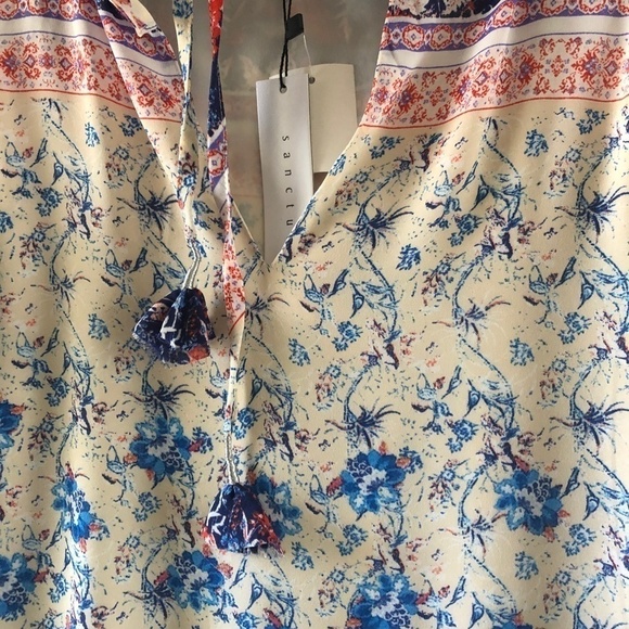 Anthropologie Sanctuary Sleeveless Floral Printed Romy Mini Dress NEW with tag - Picture 4 of 8